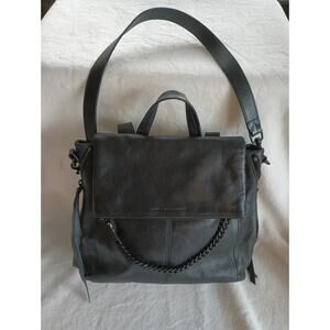 Aimee Kestenberg No BS Black Leather Convertible Backpack